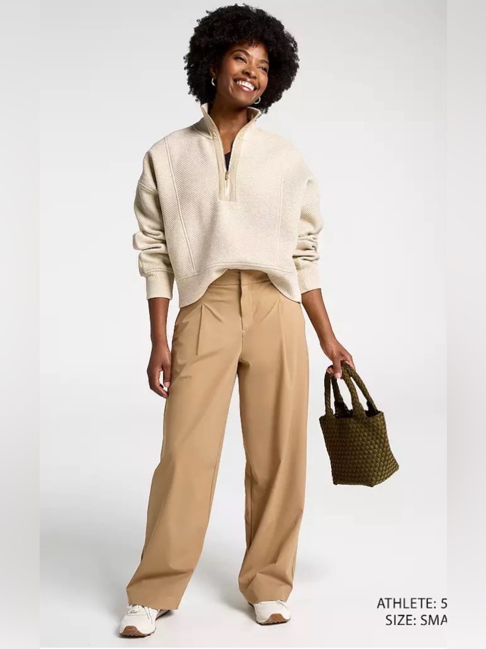 CALIA Effortless Trueflex Wide Leg Pants Khacki M